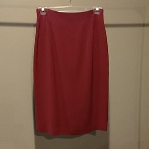 Rena Rowan size 6 red/burgundy pencil skirt